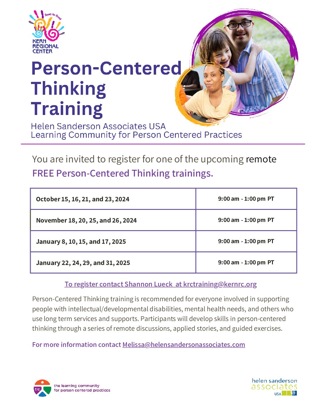 KRC: Person-Centered Thinking Trainings