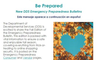 DDS: Emergency Preparedness Bulletin